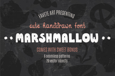Marshmallow - Cute Handdrawn Font