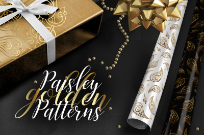 Paisley gold patterns