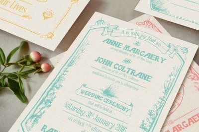 Whimsical Forest Wedding Invitation Suite
