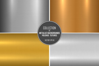 Polished metal textures, backgrounds