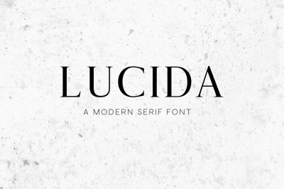 Lucida - Modern Serif Font