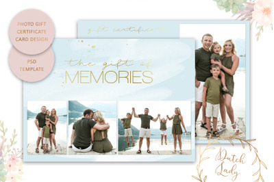 PSD Photo Gift Card Template #38
