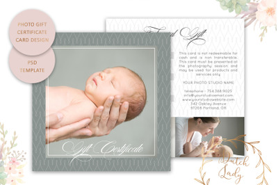 PSD Photo Gift Card Template #28