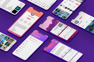 Profile Mobile UI Kit for Iphone X