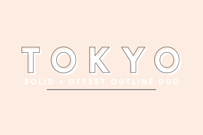 Tokyo | A Designer Font Duo