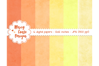Chalkboard Backgrounds in Shades of Yellow &amp; Orange