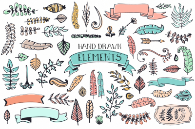 56 Doodle Decoration Elements