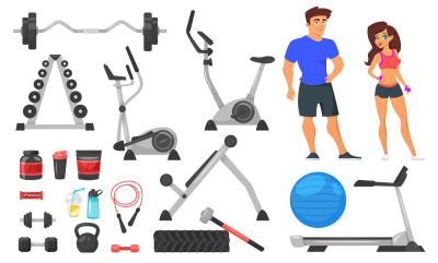 Sport character and items