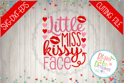 Little Miss Kissy Face SVG DXF EPS