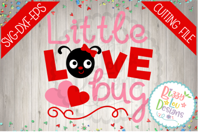 Little Love Bug SVG DXF EPS cutting file