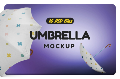 Umbrella Classic Open Mockup
