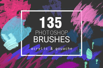 Acrylic&Gouache - 135 PS brushes