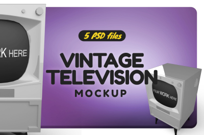Vintage TV Vol.2 Mockup