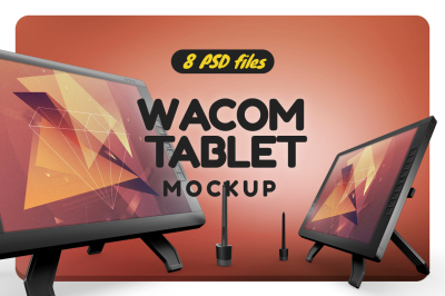 Wacom  Graphic Screen Tablet Mockup
