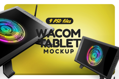 Wacom  Graphic Screen Tablet Mockup