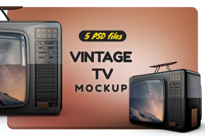 Vintage TV Mockup