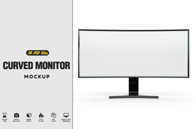 Curved Monitor SE790C Mockup
