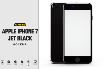 iPhone 7 Jet Black Edition Mockup