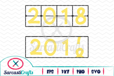 New Years Countdown - New Years Graphic - SVG EPS DXF PNG