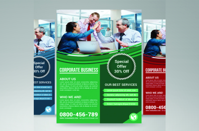 corporate business flyer template