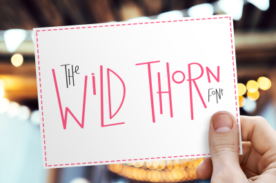 Wild Thorn Font (Kooky Fonts, Unique Fonts, Fun Fonts)