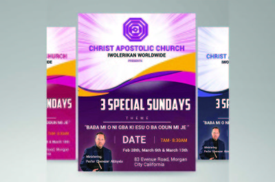 church flyer template