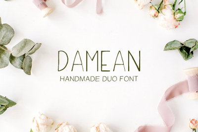 Damean Handmade Duo Font