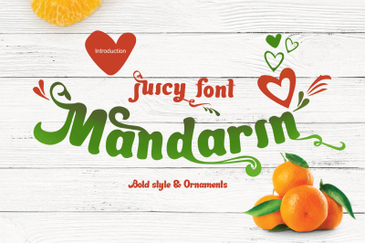 Mandarin Juicy font 