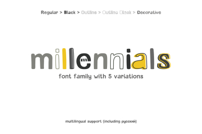 Millennials Font Family