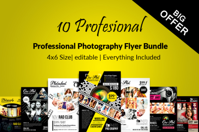10 Photography Flyer Bundle 