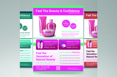 beauty product flyer