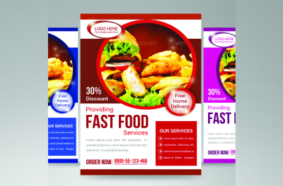 food restaurant flyer