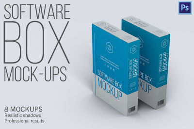 Software Box - 8 Mockup
