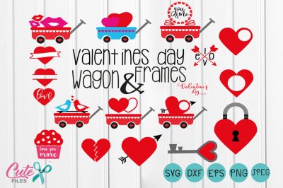 Dump truck, truck svg, wagon, Circle Monogram Frames, kiss Heart love, happy valentine's day, you and me cut file