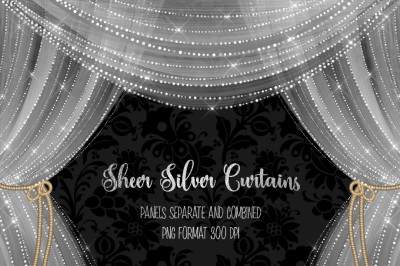Sheer Silver Curtains