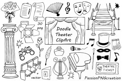 Doodle Theater Clipart
