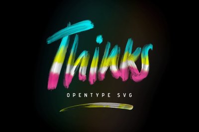 Thinks - OpenType SVG font