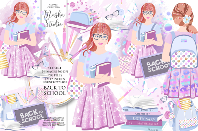 BACK TO SCHOOL Clipart