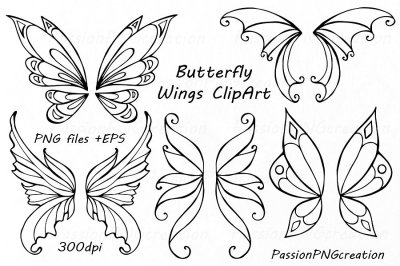 Butterfly Wings Clipart