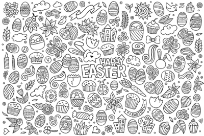 Easter Objects &amp; Symbols Set