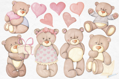 Cute Bears Hand Painted Collection