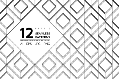 12 Linear Geometric Patterns Part 2
