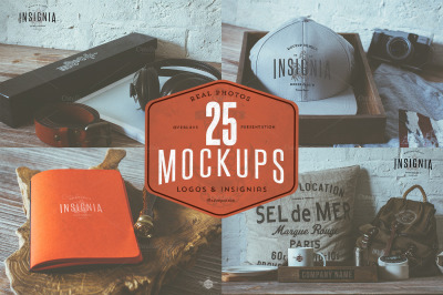 25 Hip Logo Overlay Mock-Ups