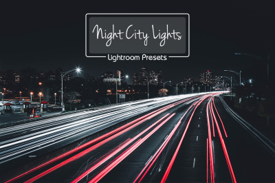 10 lightroom Presets Night City Lights
