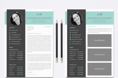 Resume Template 001 for Photoshop
