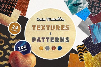 Cute Metallic Textures and Patterns