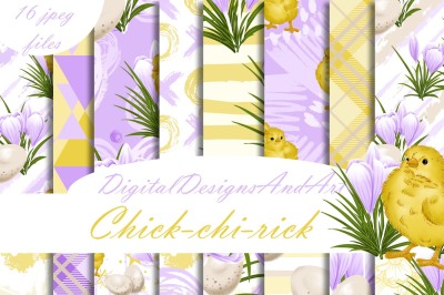 Easter chick paper
