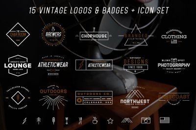 Vintage Logos & Icons Bundle