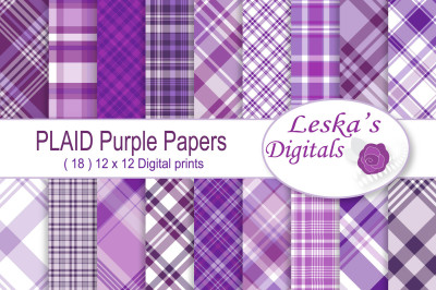 Purple Digital Paper Pack