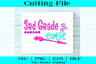 3rd Grade Cutie - SVG 